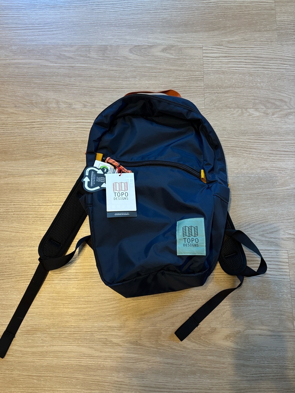 NWT Topo Designs Light Pack Backpack Navy Multi Color Unisex